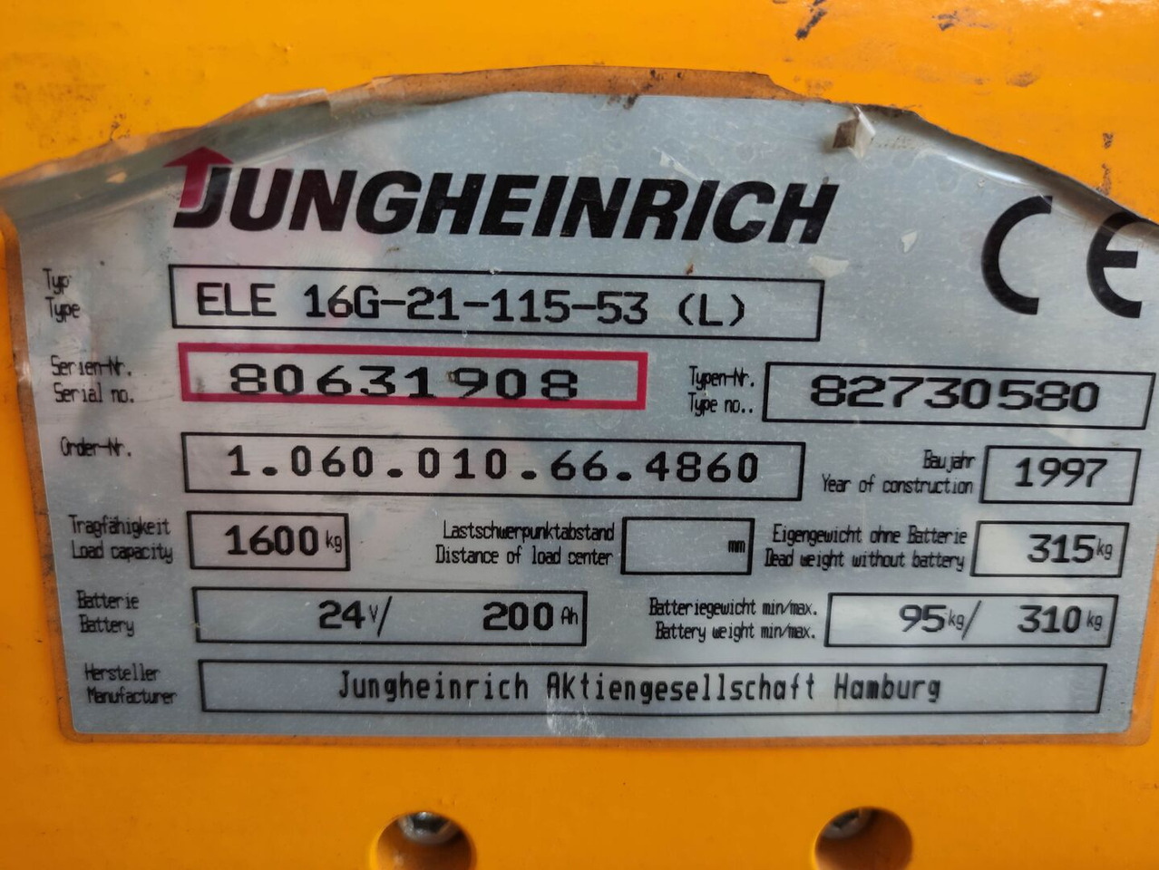 Jungheinrich ELE16G - Truk pallet: gambar 5 Jungheinrich ELE16G - Truk pallet: gambar 5