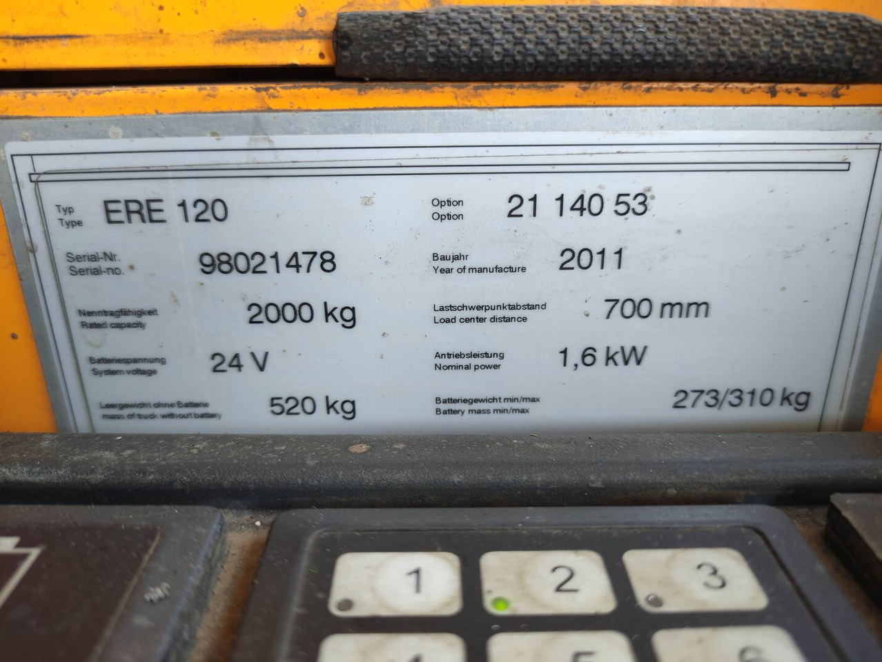 Jungheinrich ERE 120 - Truk pallet: gambar 5 Jungheinrich ERE 120 - Truk pallet: gambar 5