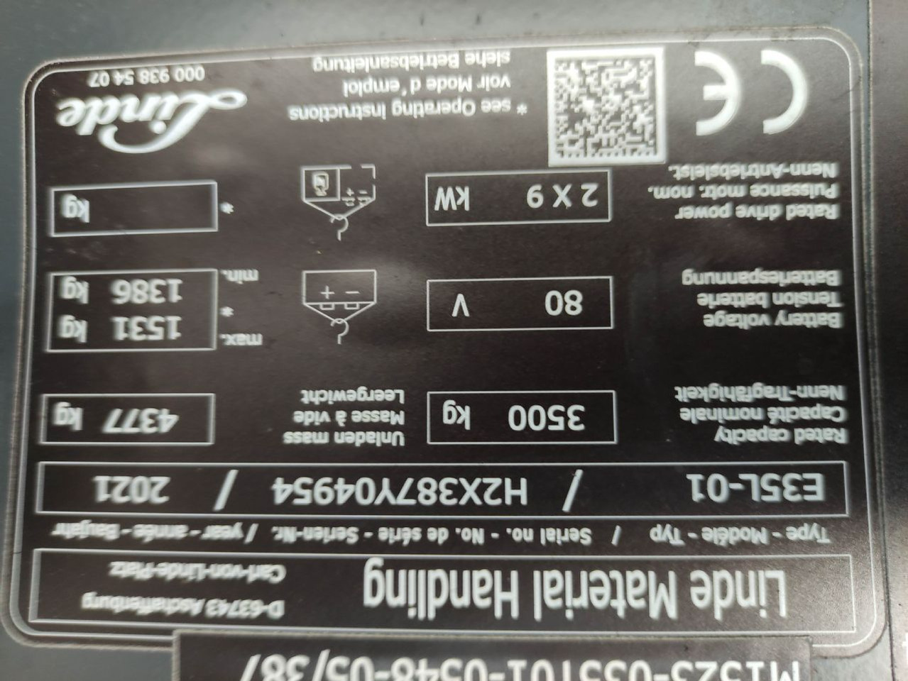 Leasing Linde E35L-01-387 Linde E35L-01-387: gambar 7