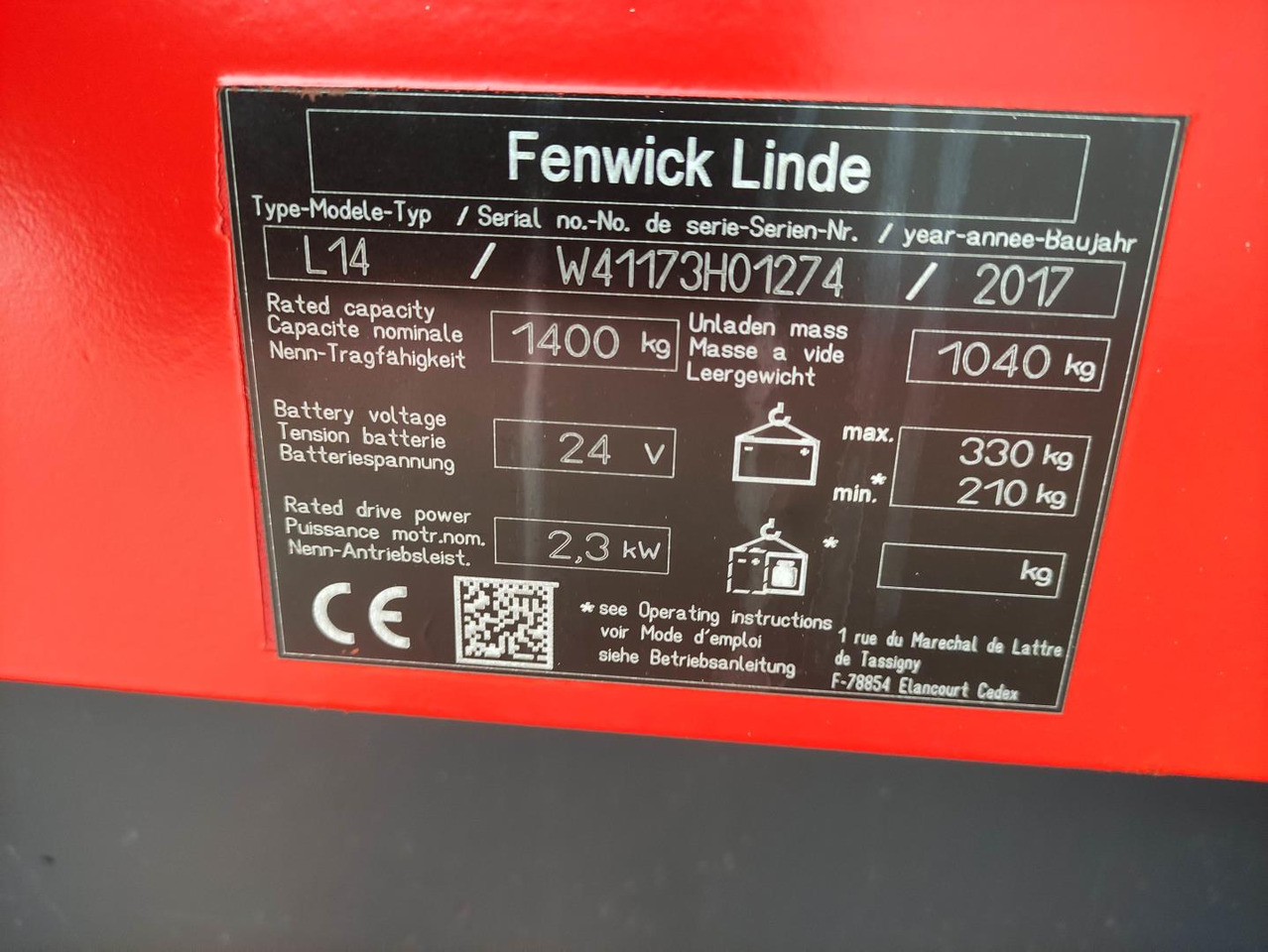 Linde L14-1173 (LACK NEU) - Penumpuk: gambar 5 Linde L14-1173 (LACK NEU) - Penumpuk: gambar 5