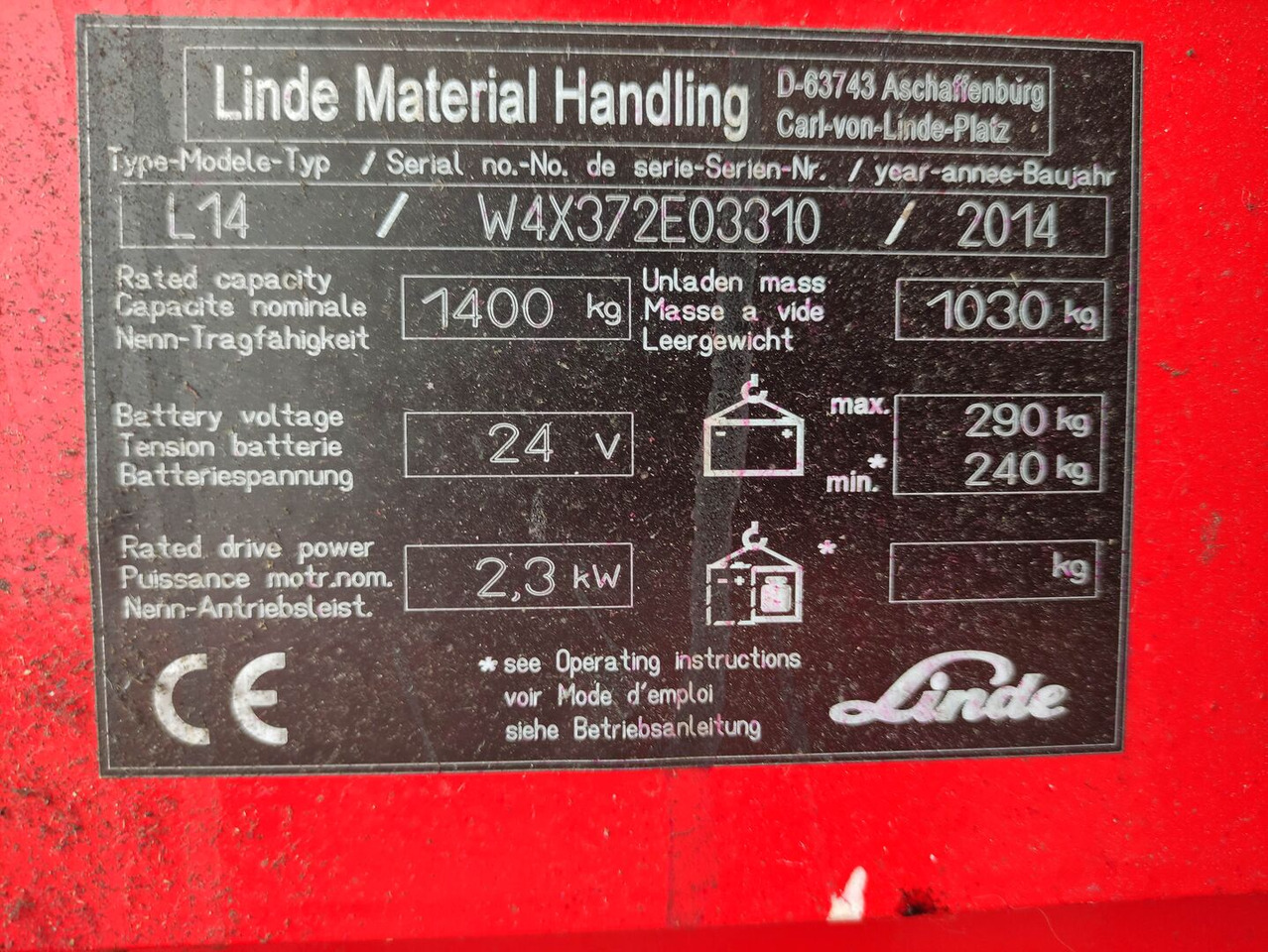 Linde L14-372 - Penumpuk: gambar 5 Linde L14-372 - Penumpuk: gambar 5