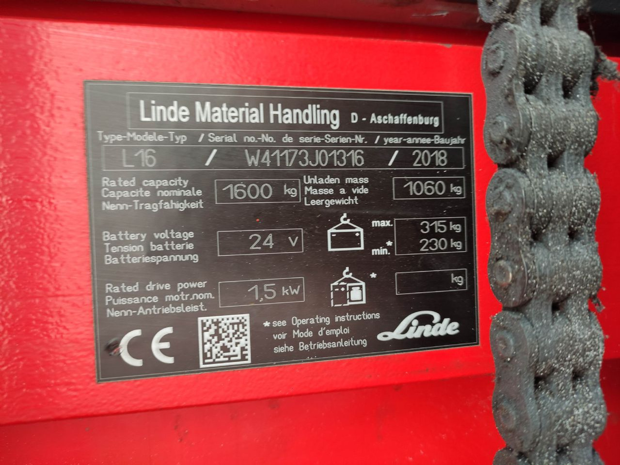 Linde L16-1173 (LACK NEU) - Penumpuk: gambar 5 Linde L16-1173 (LACK NEU) - Penumpuk: gambar 5