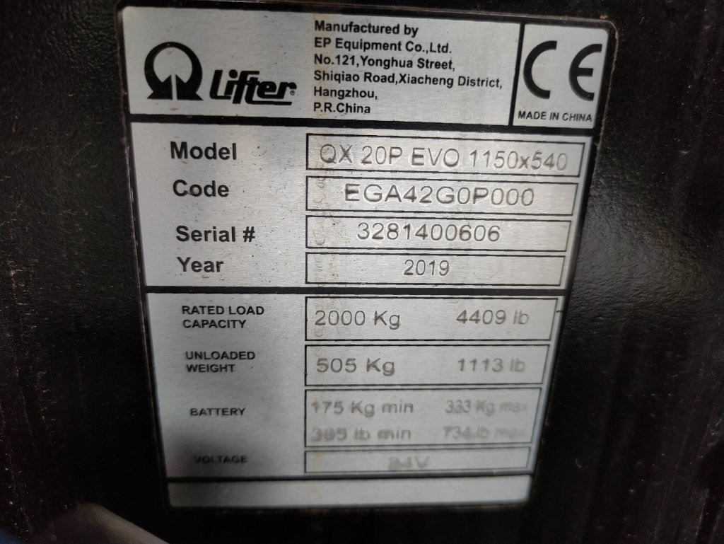 Pramac QX20P EVO 1150x540 *NEU* - Truk pallet: gambar 5 Pramac QX20P EVO 1150x540 *NEU* - Truk pallet: gambar 5