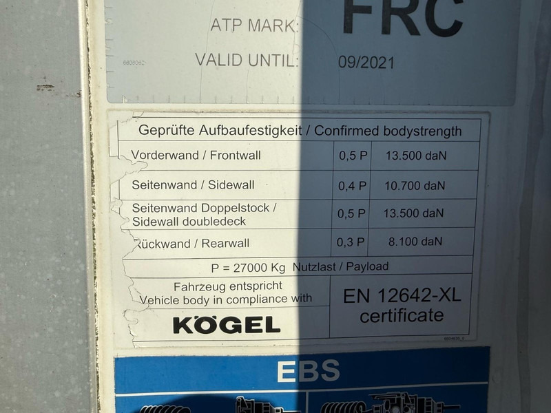 Semi-trailer berpendingin Kögel SVA 24 STANDARD NL FRIGO TRAILER, APK 13-11-2025, CARRIER.: gambar 18