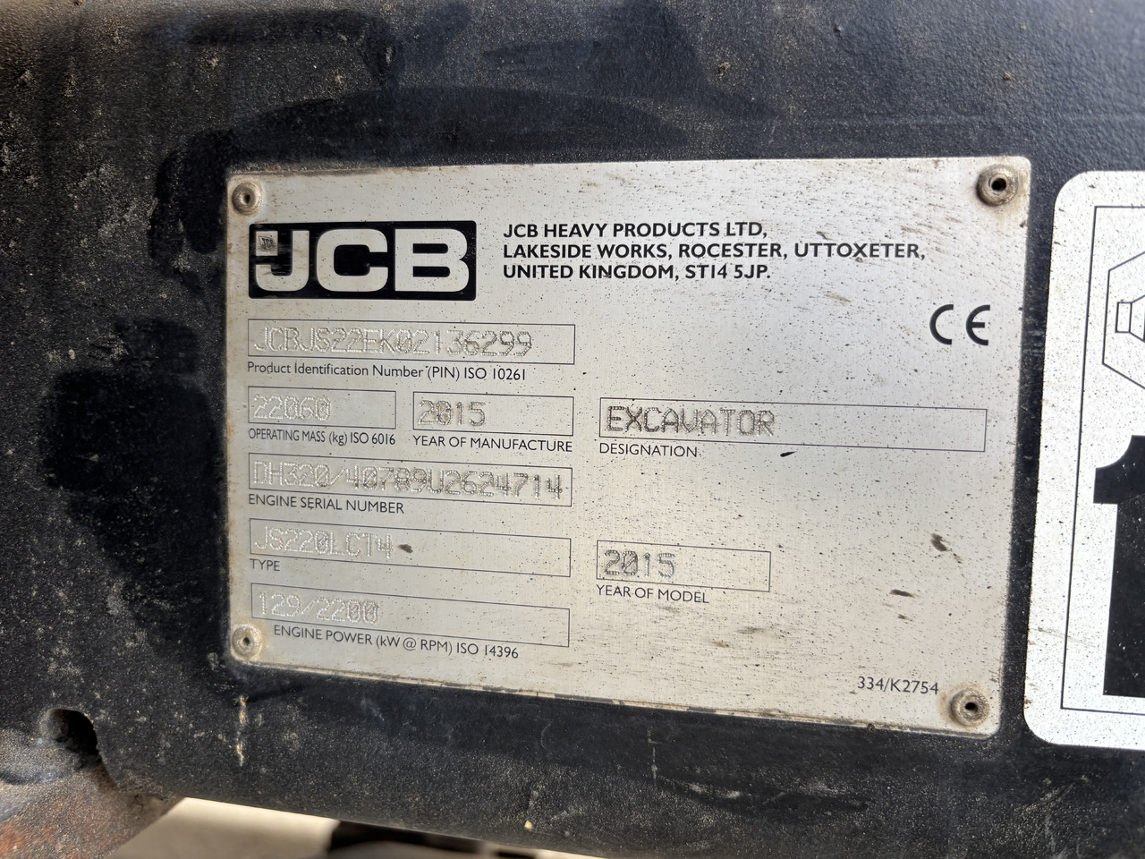 Ekskavator perayap JCB JS220LC: gambar 15