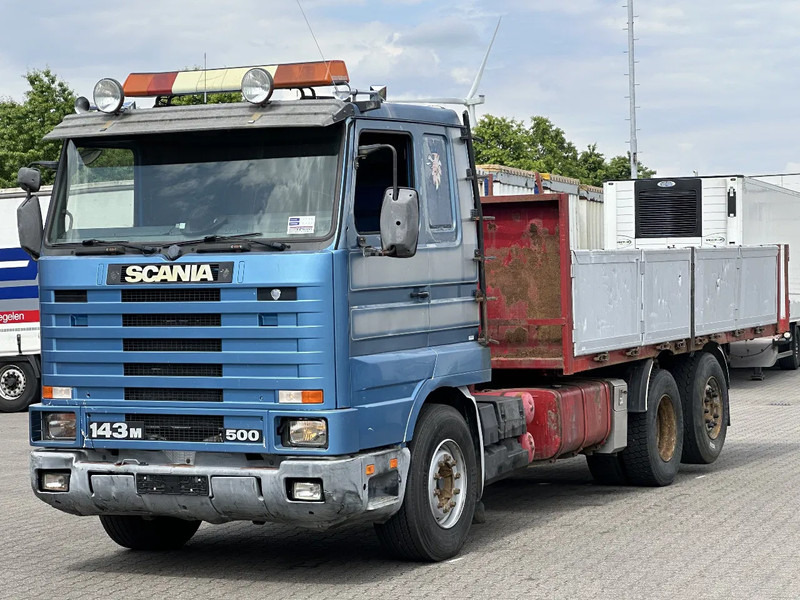 Scania R143-500 V8 6x2 Retarder Full Air Euro 1 - Truk flatbed: gambar 1 Scania R143-500 V8 6x2 Retarder Full Air Euro 1 - Truk flatbed: gambar 1