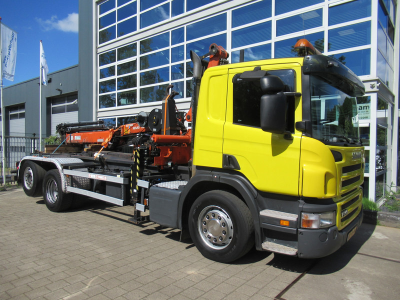 Scania P 340 B 6x2*4 VDL Haak - Kraan ATLAS 206.3E - Hook lift, Truk derek: gambar 3 Scania P 340 B 6x2*4 VDL Haak - Kraan ATLAS 206.3E - Hook lift, Truk derek: gambar 3