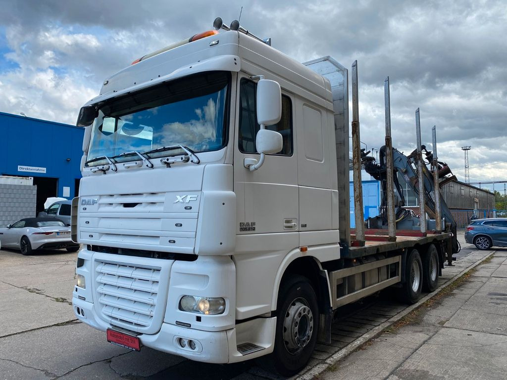 Truk logging, Truk derek DAF 105.510 6X4 Kran Penz /Atlas Holz Crane: gambar 6