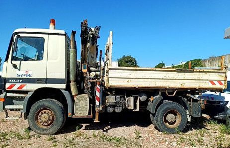 Mercedes-Benz ACTROS 1831 4X4 KRAN MEILER ALLRAD ATLAS KRAN - Truk jungkit, Truk derek: gambar 5 Mercedes-Benz ACTROS 1831 4X4 KRAN MEILER ALLRAD ATLAS KRAN - Truk jungkit, Truk derek: gambar 5