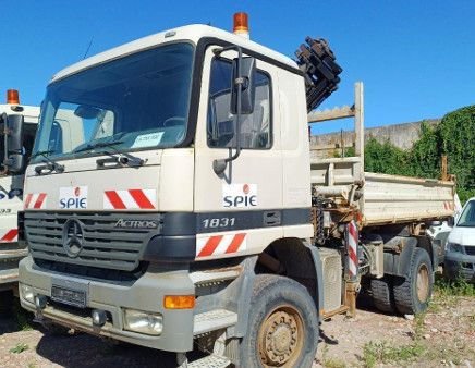 Mercedes-Benz ACTROS 1831 4X4 KRAN MEILER ALLRAD ATLAS KRAN - Truk jungkit, Truk derek: gambar 1 Mercedes-Benz ACTROS 1831 4X4 KRAN MEILER ALLRAD ATLAS KRAN - Truk jungkit, Truk derek: gambar 1