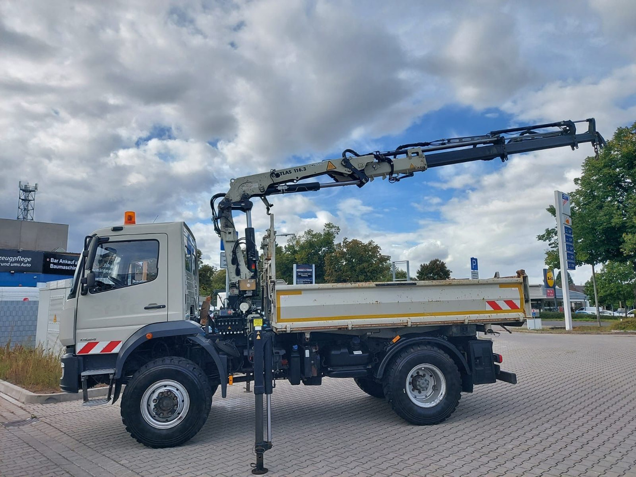 Mercedes-Benz Atego / 1324 MEILER 4X4 KRAN ATLAS 116.3 - Truk jungkit, Truk derek: gambar 2 Mercedes-Benz Atego / 1324 MEILER 4X4 KRAN ATLAS 116.3 - Truk jungkit, Truk derek: gambar 2