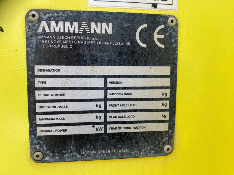 Ammann ARX26K NVT - Roller: gambar 5 Ammann ARX26K NVT - Roller: gambar 5