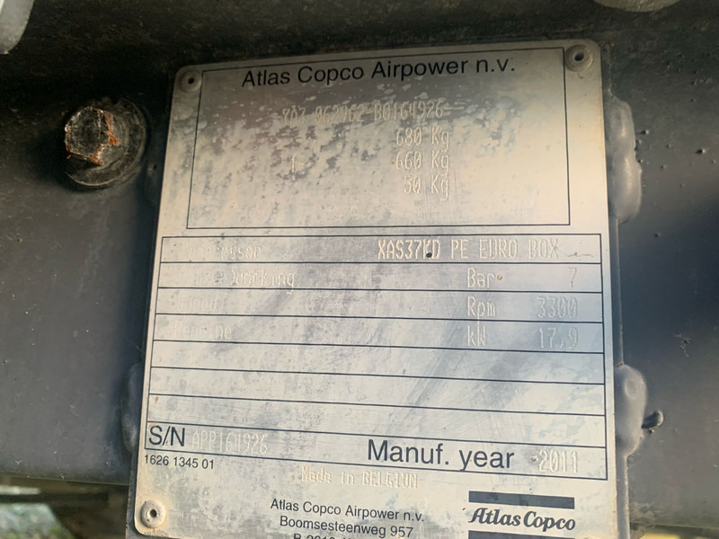 Atlas-Copco XAS 37 kd NVT - Kompresor udara: gambar 5 Atlas-Copco XAS 37 kd NVT - Kompresor udara: gambar 5