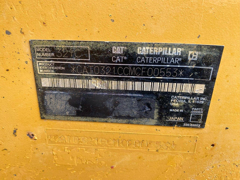 Ekskavator perayap Caterpillar 321 C LCR NVT: gambar 13