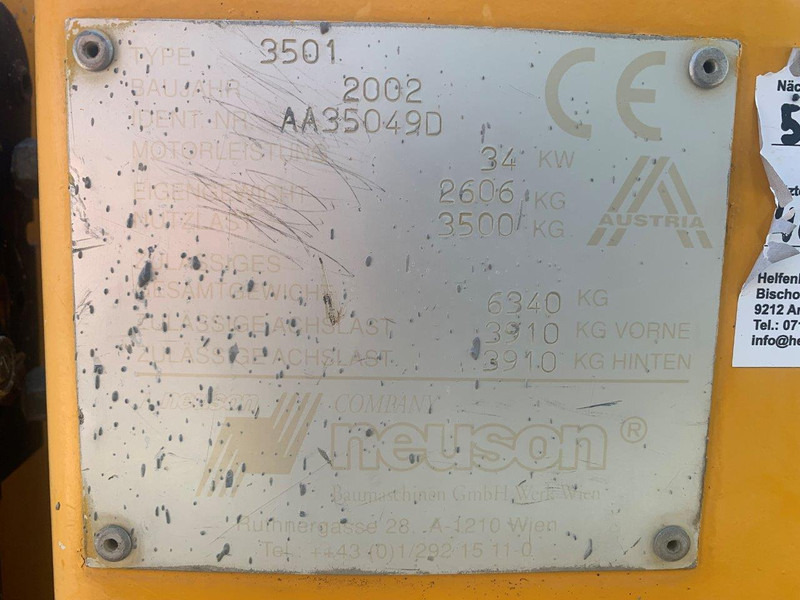 Tempat sampah mini Neuson 3501 NVT: gambar 10