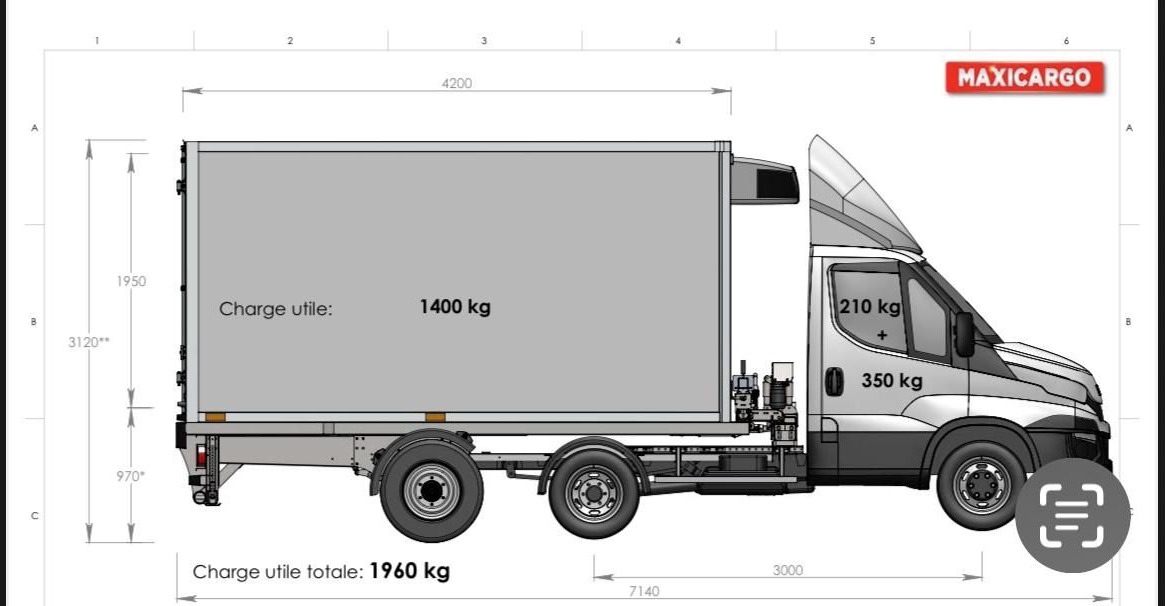 Iveco Daily 35C18 MAXICARGO Kühlkoffer/CARRIER/AC/EU6 - Van berpendingin: gambar 5 Iveco Daily 35C18 MAXICARGO Kühlkoffer/CARRIER/AC/EU6 - Van berpendingin: gambar 5