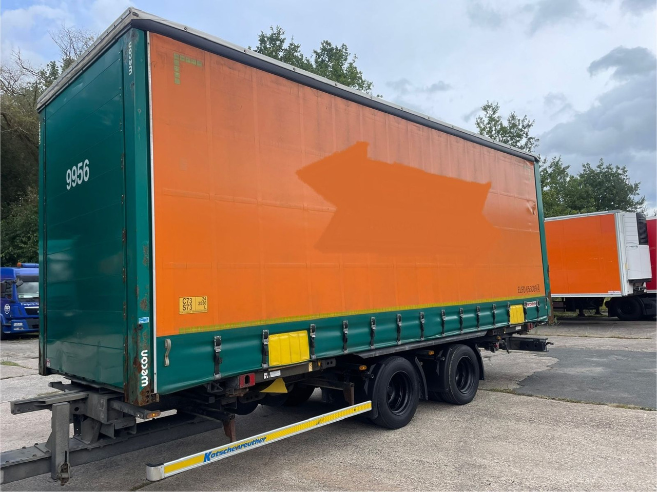 Kotschenreuther TWB 218 Pritsche+Plane/2-Achs/WECON/7,3m/14800kg - Trailer dengan terpal samping: gambar 2 Kotschenreuther TWB 218 Pritsche+Plane/2-Achs/WECON/7,3m/14800kg - Trailer dengan terpal samping: gambar 2