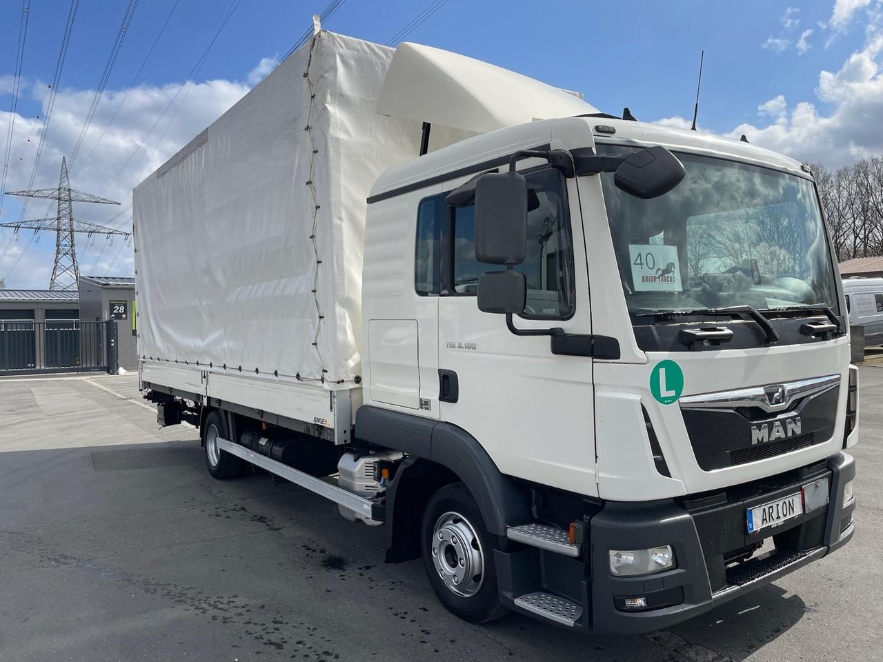 MAN TGL 8.180 Pritsche+Plane/LBW/DHOLLANDIA/6m/AC - Van dengan terpal samping: gambar 1 MAN TGL 8.180 Pritsche+Plane/LBW/DHOLLANDIA/6m/AC - Van dengan terpal samping: gambar 1