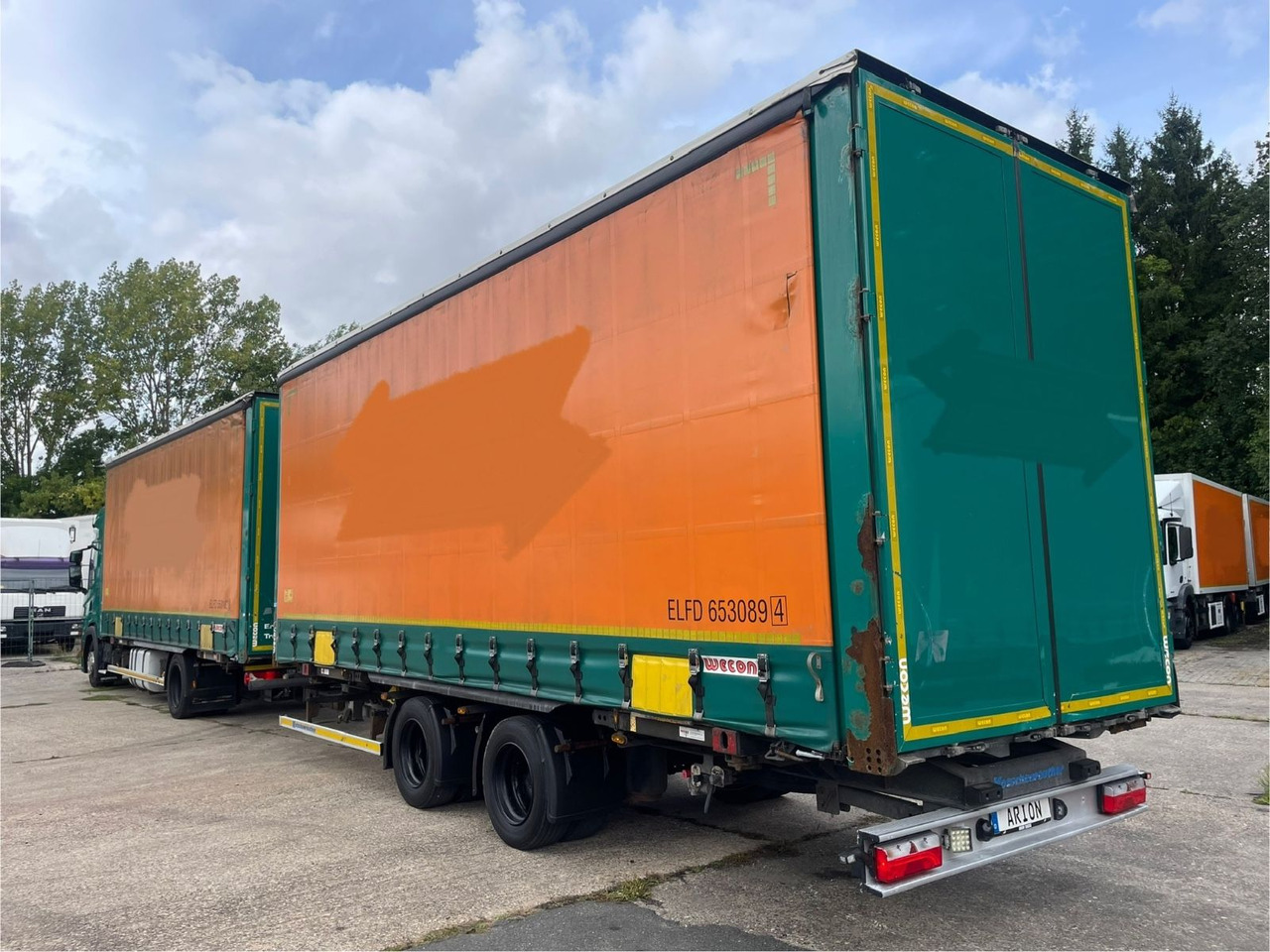 Scania G450 Pritsche+Plane/ANHÄNGER/KOTSCHENREUTHER - Truk dengan terpal samping: gambar 3 Scania G450 Pritsche+Plane/ANHÄNGER/KOTSCHENREUTHER - Truk dengan terpal samping: gambar 3