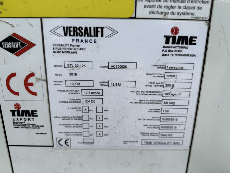 Van pengiriman Renault Master T35 2.3 dCi L2H2 Hoogwerker Hubarbeitsbühne Aerial Lift Truck 12,5 Meter Versalift Airco Cruise Control Trekhaa: gambar 10