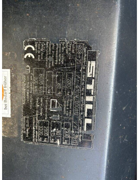 Truk flatbed, Truk listrik Still R 0820: gambar 6