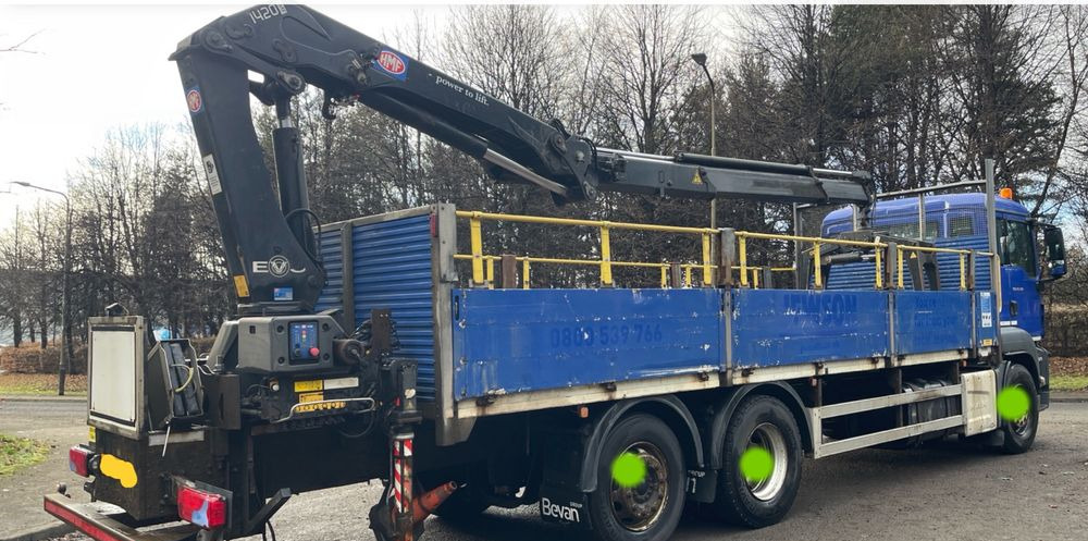 MAN Man tgs 26.320 6x2 hds hmf 1420k-rc euro6 platforma skrzynia - Truk flatbed: gambar 2 MAN Man tgs 26.320 6x2 hds hmf 1420k-rc euro6 platforma skrzynia - Truk flatbed: gambar 2