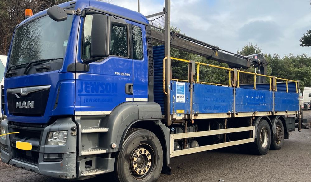 MAN Man tgs 26.320 6x2 hds hmf 1420k-rc euro6 platforma skrzynia - Truk flatbed: gambar 1 MAN Man tgs 26.320 6x2 hds hmf 1420k-rc euro6 platforma skrzynia - Truk flatbed: gambar 1