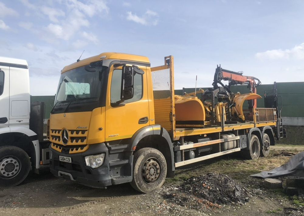 Mercedes-Benz Arocs 2527 6x2 HDS atlas 105.2-2AL skrzynia - Truk flatbed: gambar 3 Mercedes-Benz Arocs 2527 6x2 HDS atlas 105.2-2AL skrzynia - Truk flatbed: gambar 3