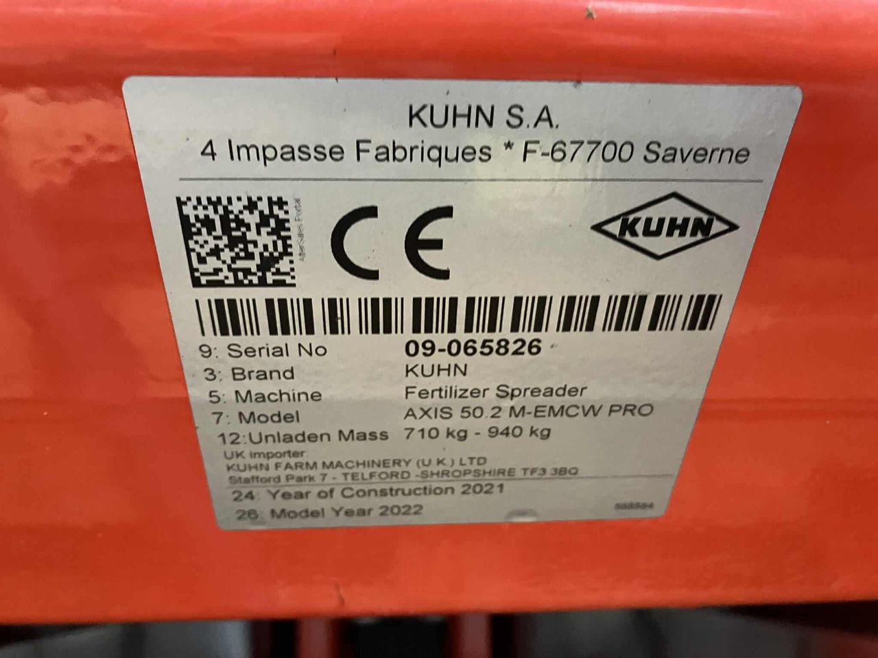 Kuhn Axis 50.2 M-ECW - Penyebar pupuk: gambar 5 Kuhn Axis 50.2 M-ECW - Penyebar pupuk: gambar 5
