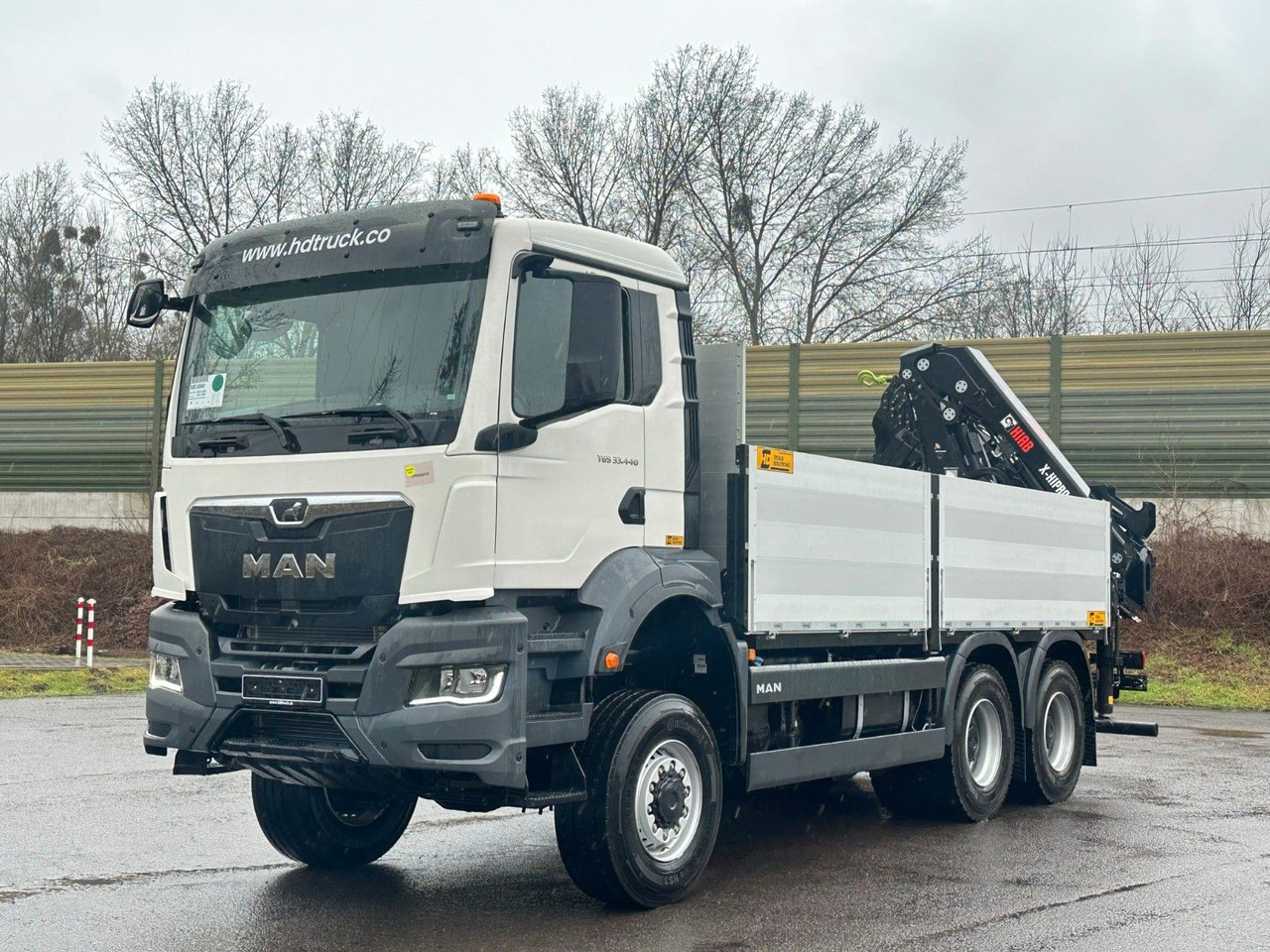 MAN TGS 33.440 6x6 Kran HIAB X-HiPro 302 E 6 - Truk flatbed, Truk derek: gambar 2 MAN TGS 33.440 6x6 Kran HIAB X-HiPro 302 E 6 - Truk flatbed, Truk derek: gambar 2