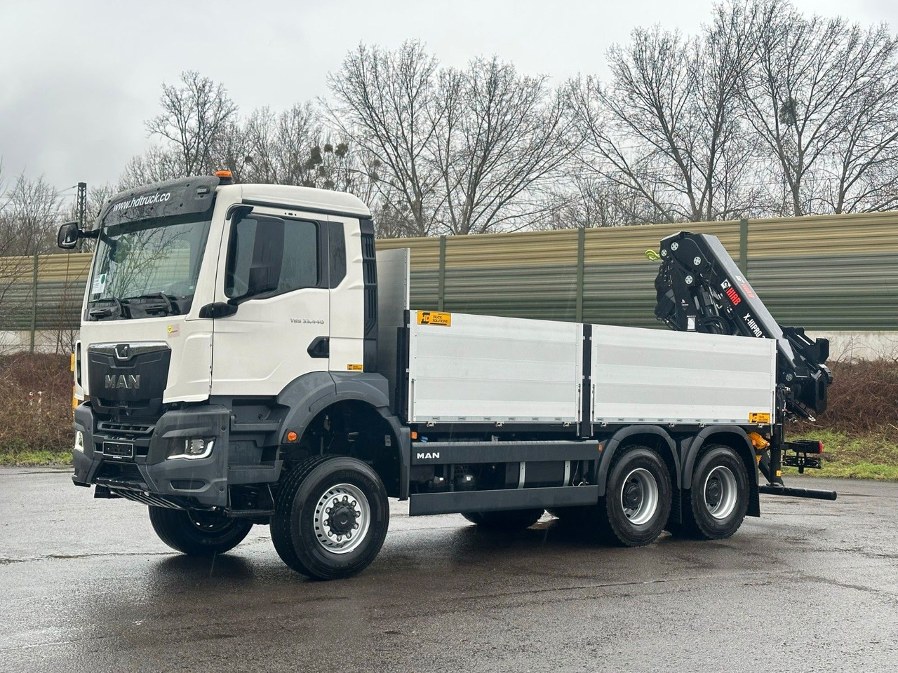 MAN TGS 33.440 6x6 Kran HIAB X-HiPro 302 E 6 - Truk flatbed, Truk derek: gambar 3 MAN TGS 33.440 6x6 Kran HIAB X-HiPro 302 E 6 - Truk flatbed, Truk derek: gambar 3