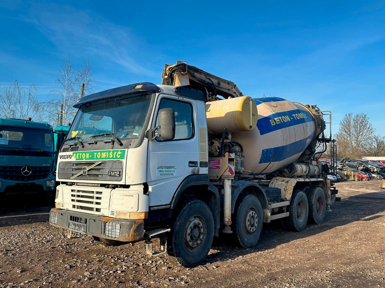 Truk pompa beton Volvo FM380 8X4 CIFA 28m Fahrmischer Pumpe: gambar 24