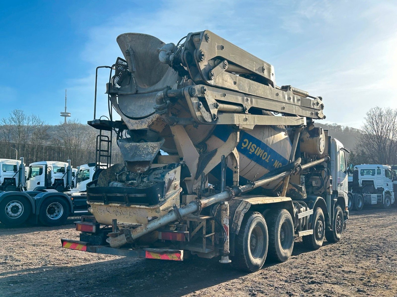 Truk pompa beton Volvo FM380 8X4 CIFA 28m Fahrmischer Pumpe: gambar 21