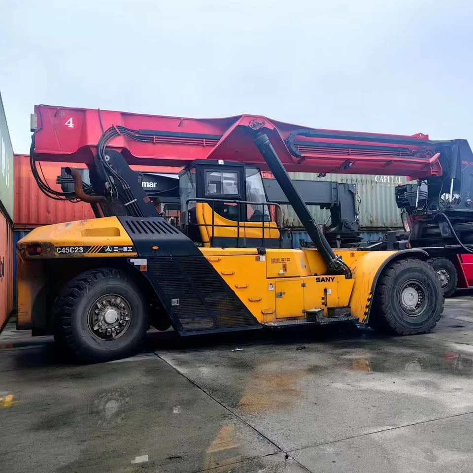 Good Condition USED Crane SRSC45C23 45 Ton Frontal Crane Container Crane - Penumpuk jangkauan: gambar 1 Good Condition USED Crane SRSC45C23 45 Ton Frontal Crane Container Crane - Penumpuk jangkauan: gambar 1