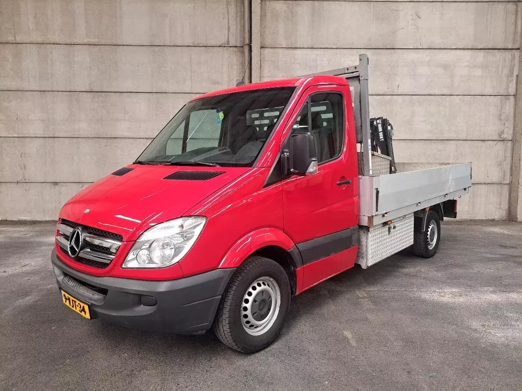 Mercedes-Benz Sprinter 313 CDI 2.2 AUT Open laadbak met Hiab 008T kraan 9-VJT-34 - Van flatbed: gambar 1 Mercedes-Benz Sprinter 313 CDI 2.2 AUT Open laadbak met Hiab 008T kraan 9-VJT-34 - Van flatbed: gambar 1