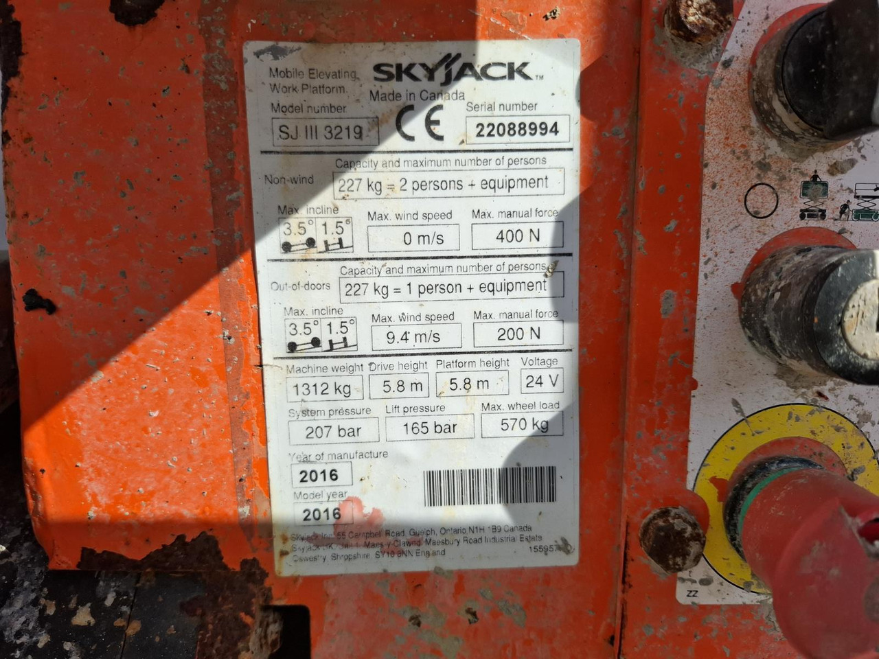 Skyjack SJ3219 Schaarlift 2016 - Scissor lifts: gambar 5 Skyjack SJ3219 Schaarlift 2016 - Scissor lifts: gambar 5