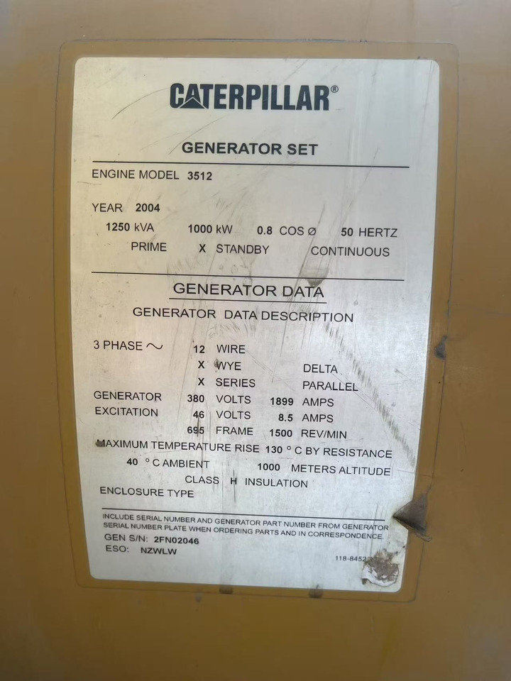 CATPILLAR 3512 - Peralatan dan perlengkapan: gambar 4 CATPILLAR 3512 - Peralatan dan perlengkapan: gambar 4