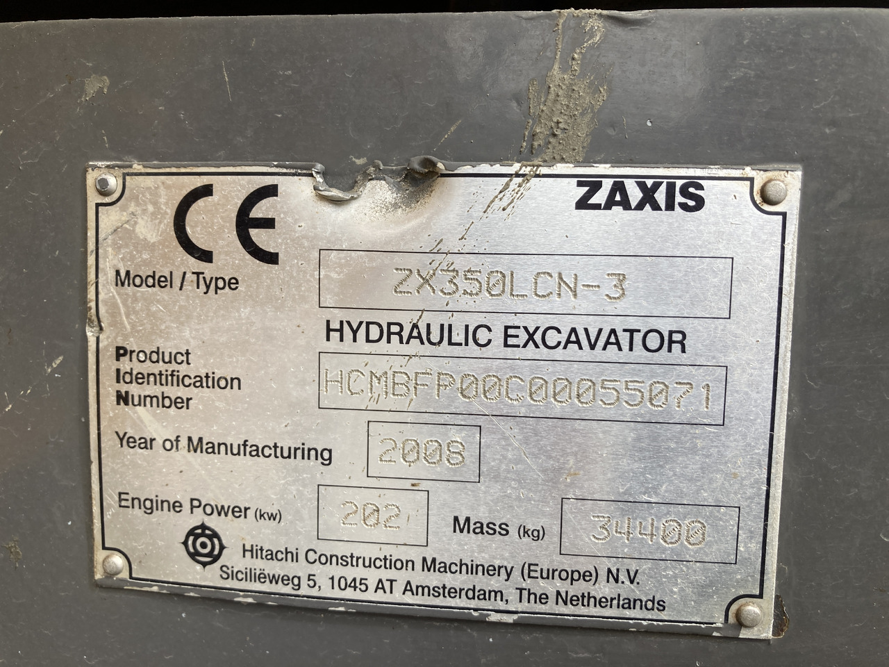 PELLE HITACHI ZX350 NCL-3 - Ekskavator perayap: gambar 1 PELLE HITACHI ZX350 NCL-3 - Ekskavator perayap: gambar 1