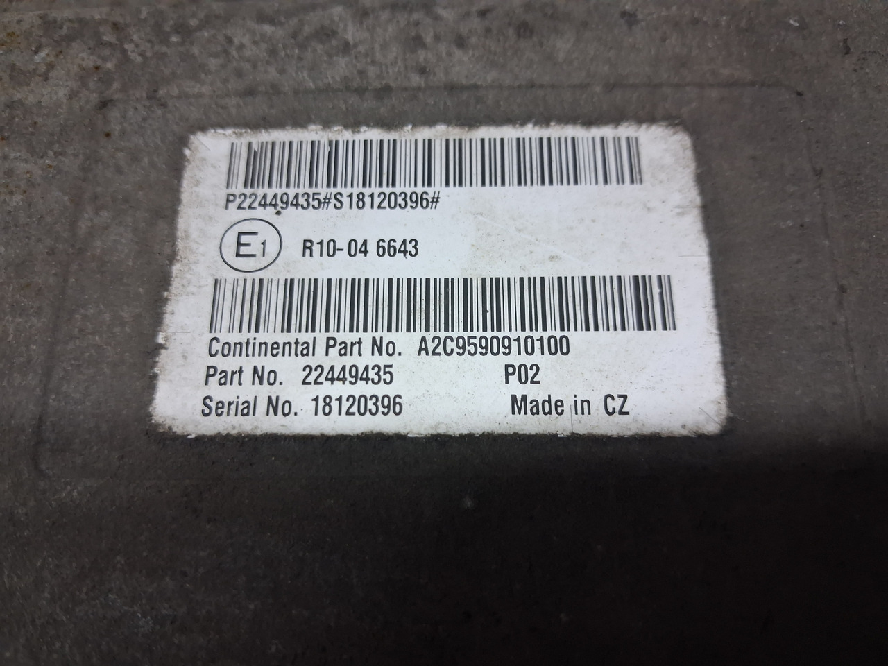CONTINENTAL STEROWNIK ADBLUE VOLVO FH 4 FM 4 RENAULT GAMA T 22449435 - Sistem listrik untuk Truk: gambar 4 CONTINENTAL STEROWNIK ADBLUE VOLVO FH 4 FM 4 RENAULT GAMA T 22449435 - Sistem listrik untuk Truk: gambar 4