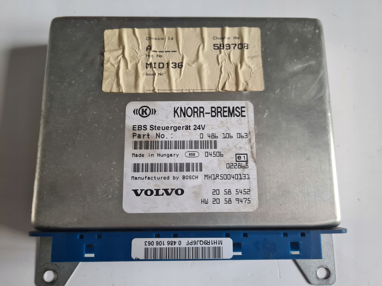 KNORR-BREMSE STEROWNIK KASETA EBS VOLVO FH FM 9 12 13 MANUAL BEZ RETARDERA - Sistem listrik untuk Truk: gambar 3 KNORR-BREMSE STEROWNIK KASETA EBS VOLVO FH FM 9 12 13 MANUAL BEZ RETARDERA - Sistem listrik untuk Truk: gambar 3