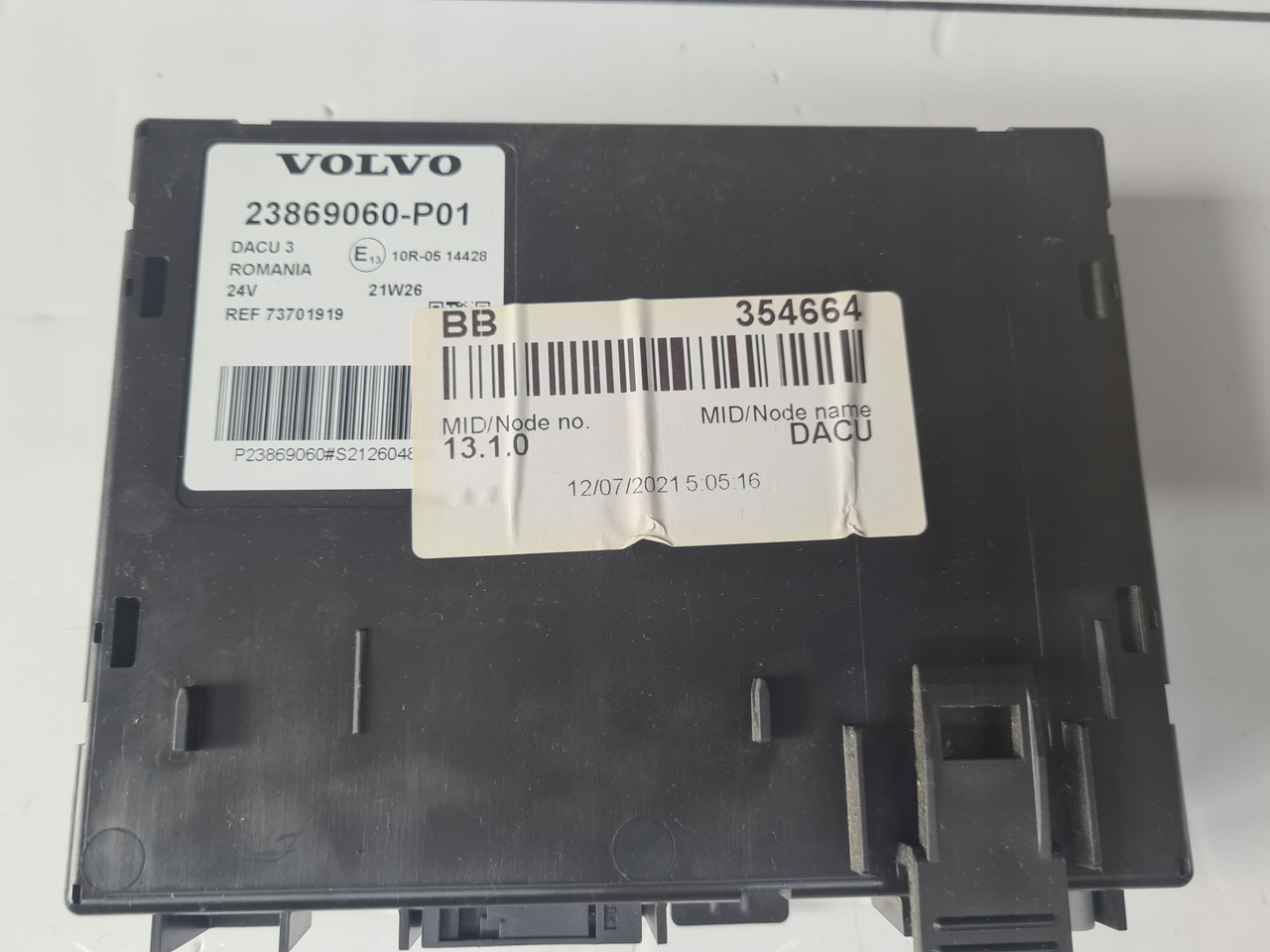 VOLVO MODUŁ STEROWNIK KASETA KOMPUTER DACU 3 VOLVO FH 5 FM 5 FMX I-SAVE 23869060 - Sistem listrik untuk Truk: gambar 3 VOLVO MODUŁ STEROWNIK KASETA KOMPUTER DACU 3 VOLVO FH 5 FM 5 FMX I-SAVE 23869060 - Sistem listrik untuk Truk: gambar 3