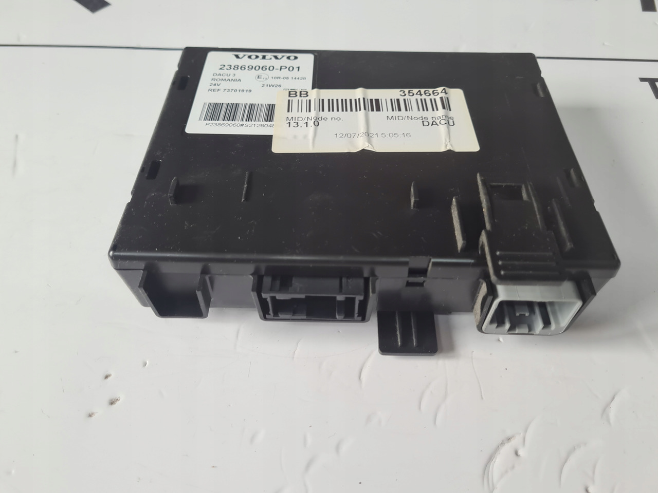 VOLVO MODUŁ STEROWNIK KASETA KOMPUTER DACU 3 VOLVO FH 5 FM 5 FMX I-SAVE 23869060 - Sistem listrik untuk Truk: gambar 2 VOLVO MODUŁ STEROWNIK KASETA KOMPUTER DACU 3 VOLVO FH 5 FM 5 FMX I-SAVE 23869060 - Sistem listrik untuk Truk: gambar 2