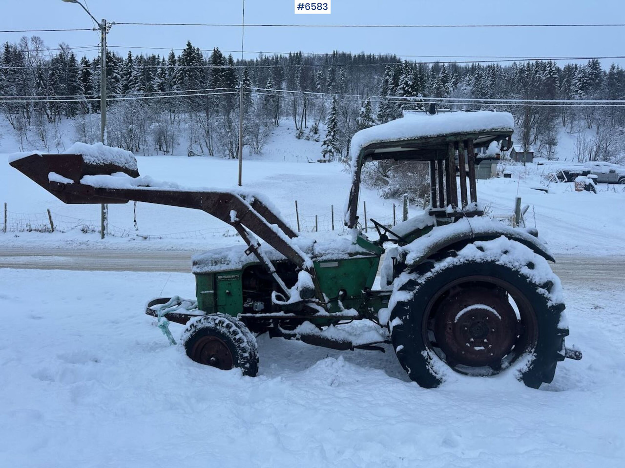 1969 Deutz D5005 tractor w/ front loader. Rep. object. - Traktor: gambar 1 1969 Deutz D5005 tractor w/ front loader. Rep. object. - Traktor: gambar 1