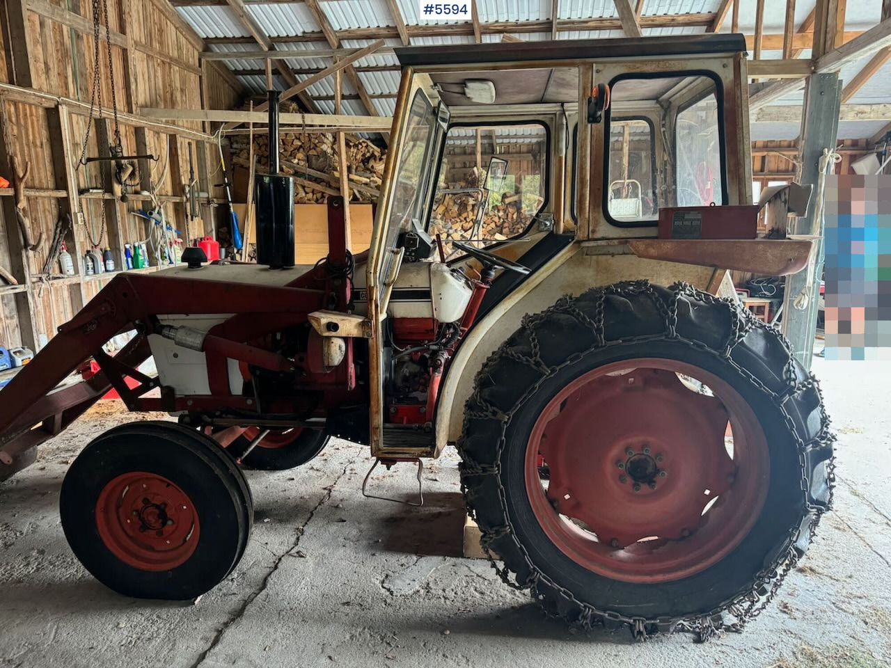 1974 David Brown 885 w/ loaders and chain. - Traktor: gambar 4 1974 David Brown 885 w/ loaders and chain. - Traktor: gambar 4