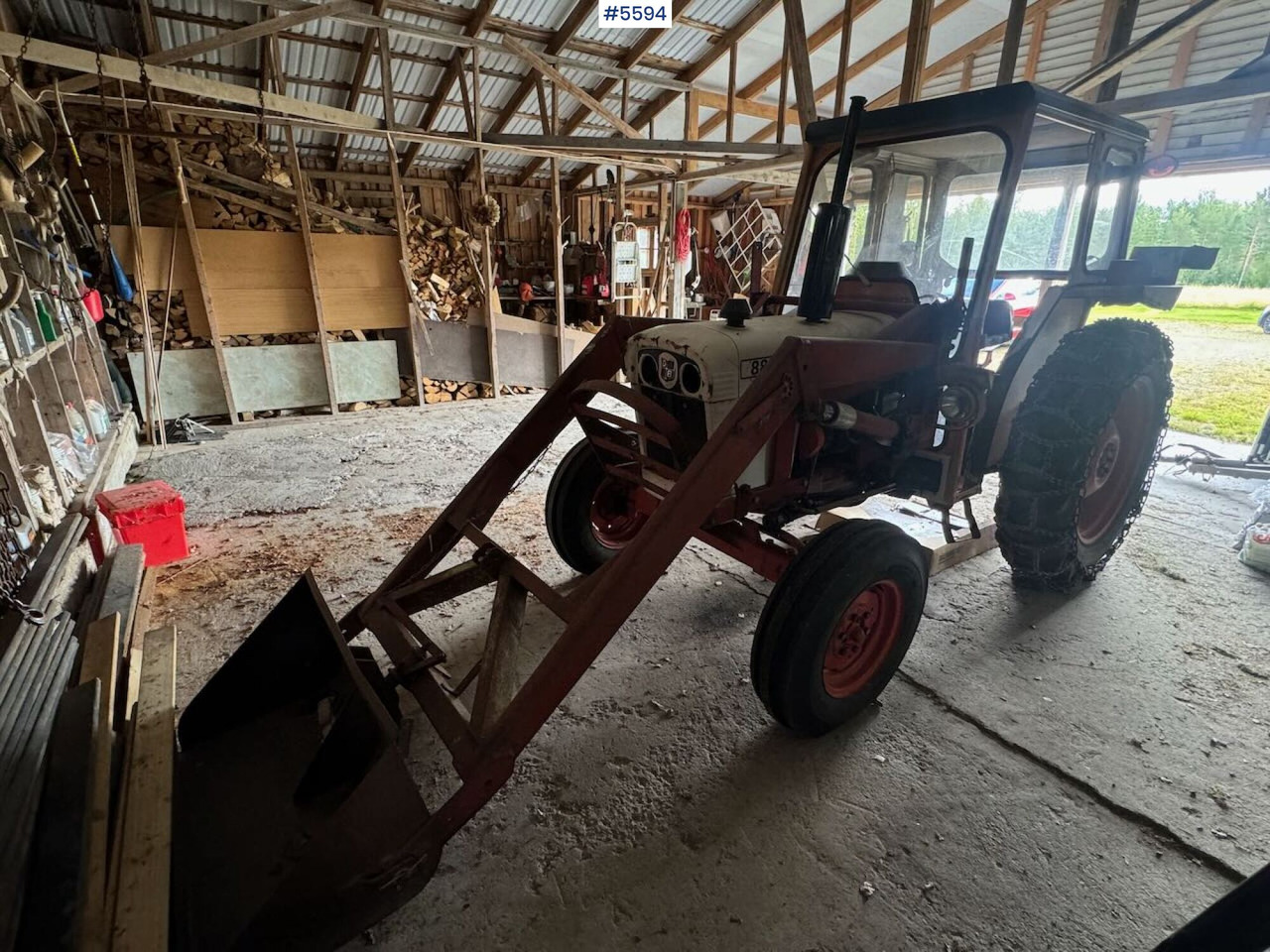 1974 David Brown 885 w/ loaders and chain. - Traktor: gambar 2 1974 David Brown 885 w/ loaders and chain. - Traktor: gambar 2