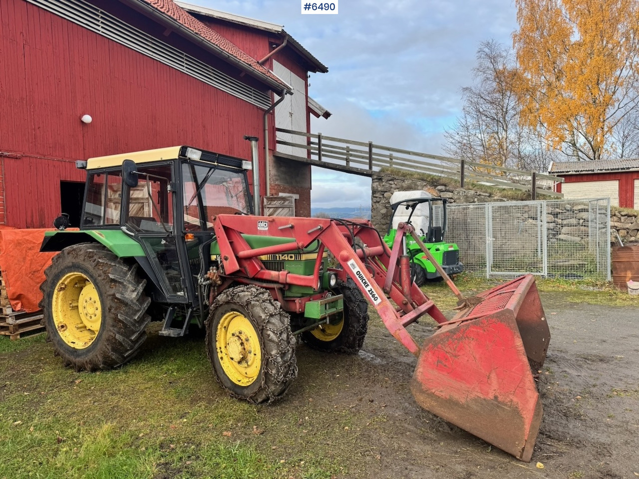 1980 John Deere 1140 w/ Front loader and bucket. - Traktor: gambar 2 1980 John Deere 1140 w/ Front loader and bucket. - Traktor: gambar 2