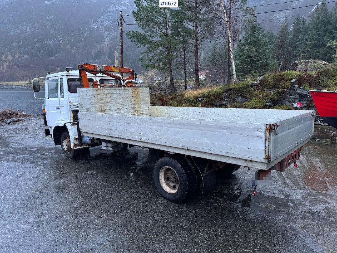Truk flatbed, Truk derek 1980 Volvo F408 Turbo 6 4x2 w/ crane: gambar 7 Truk flatbed, Truk derek 1980 Volvo F408 Turbo 6 4x2 w/ crane: gambar 7