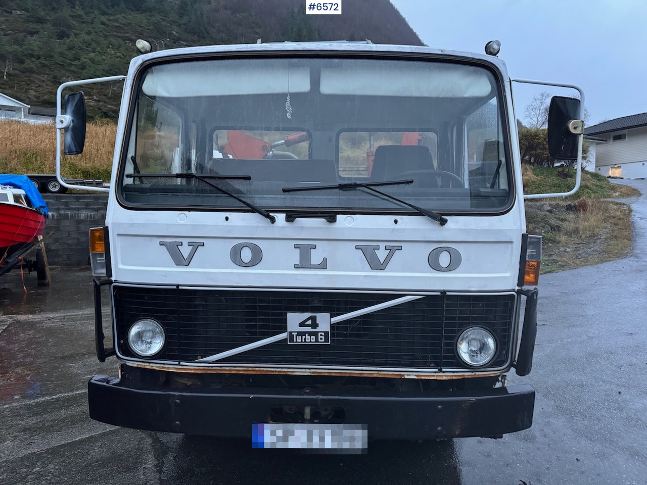 1980 Volvo F408 Turbo 6 4x2 w/ crane - Truk flatbed, Truk derek: gambar 4 1980 Volvo F408 Turbo 6 4x2 w/ crane - Truk flatbed, Truk derek: gambar 4