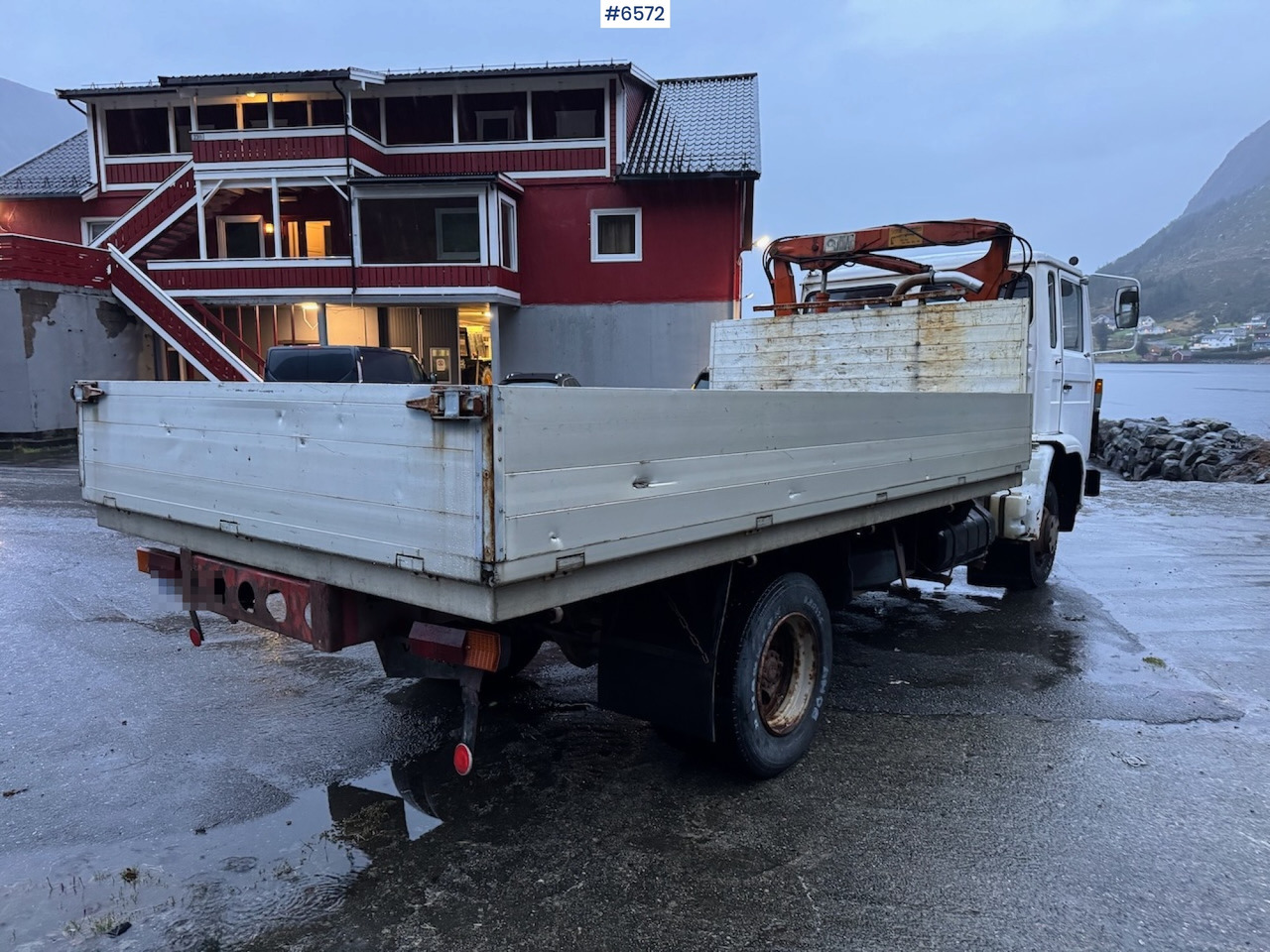 Truk flatbed, Truk derek 1980 Volvo F408 Turbo 6 4x2 w/ crane: gambar 9 Truk flatbed, Truk derek 1980 Volvo F408 Turbo 6 4x2 w/ crane: gambar 9