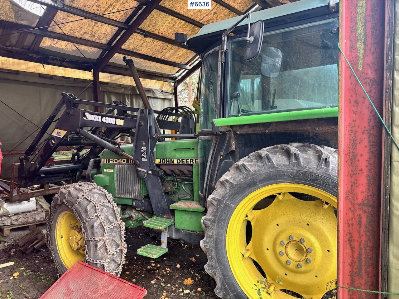 1985 John Deere 2040 4x4 m/ Frontlaster. - Traktor: gambar 5 1985 John Deere 2040 4x4 m/ Frontlaster. - Traktor: gambar 5